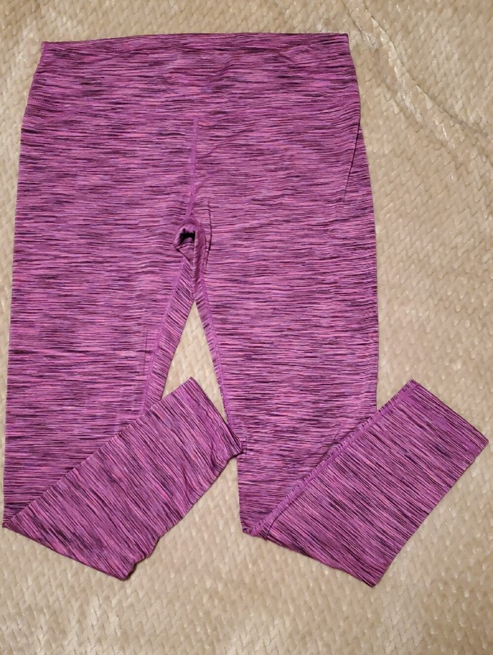 Women’s Purple Space-Dye Leggings - Comfortable Stretch